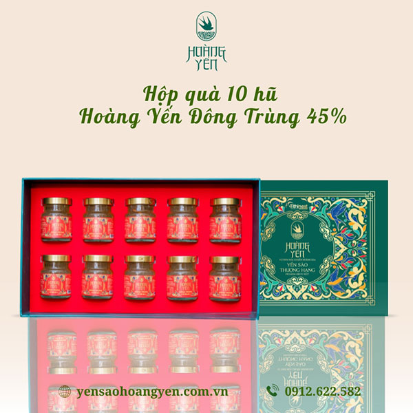 Hoàng Yến Đông Trùng 45% Tổ yến