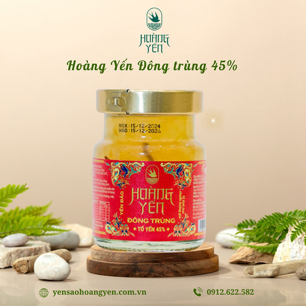 Hoàng Yến Đông Trùng 45% Tổ yến